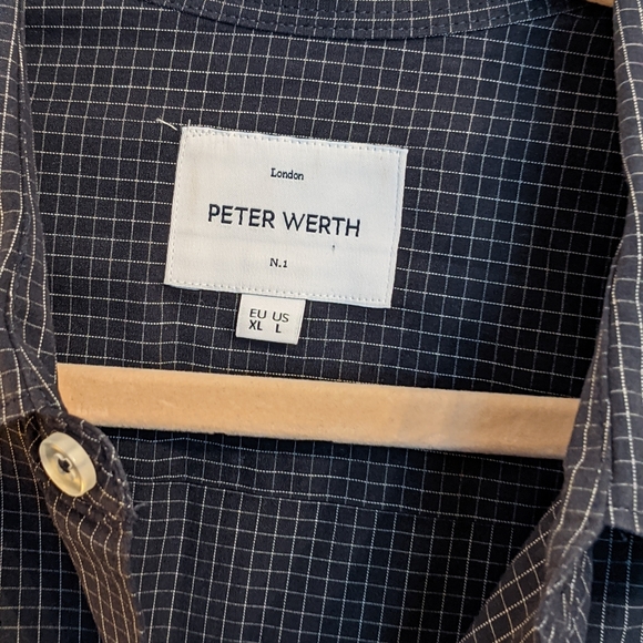 Peter Worth Mens Large Button Down Dress Shirt - Picture 6 of 8